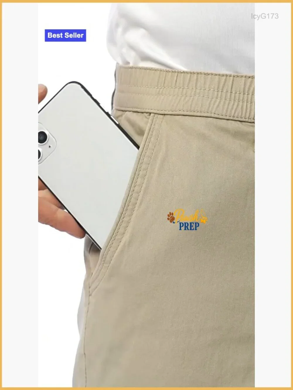 Men's Stretch Chino Shorts Slim Fit 10